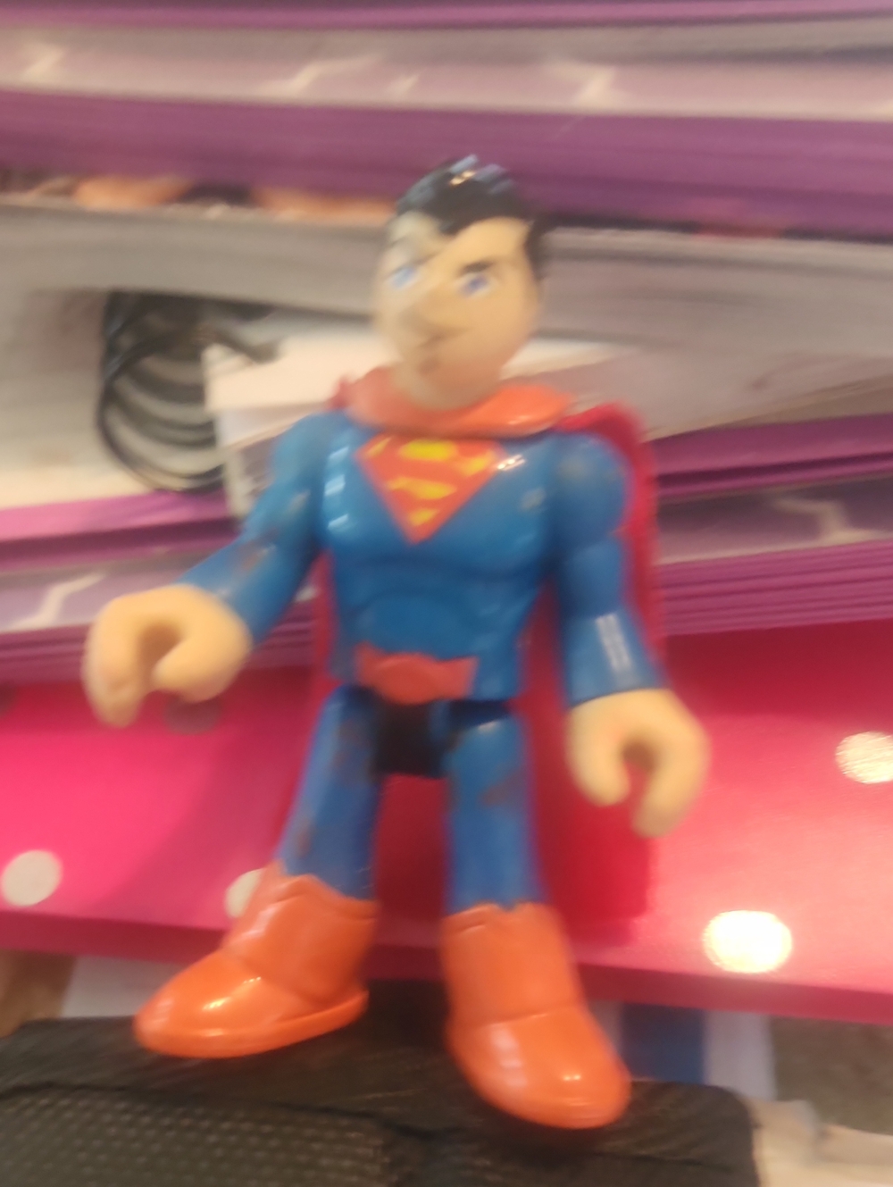 Blue and Red Superhero Action Figure Kids Toy